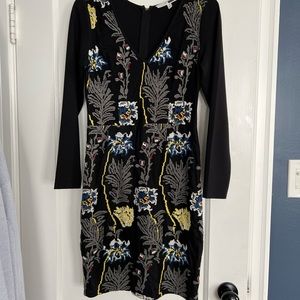 Embroidered Tracy Reese shift dress.